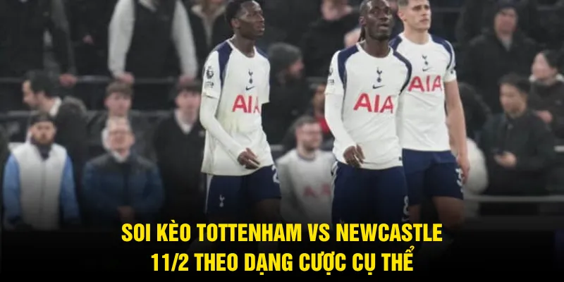 Soi kèo Tottenham vs Newcastle 11/2 theo dạng cược cụ thể